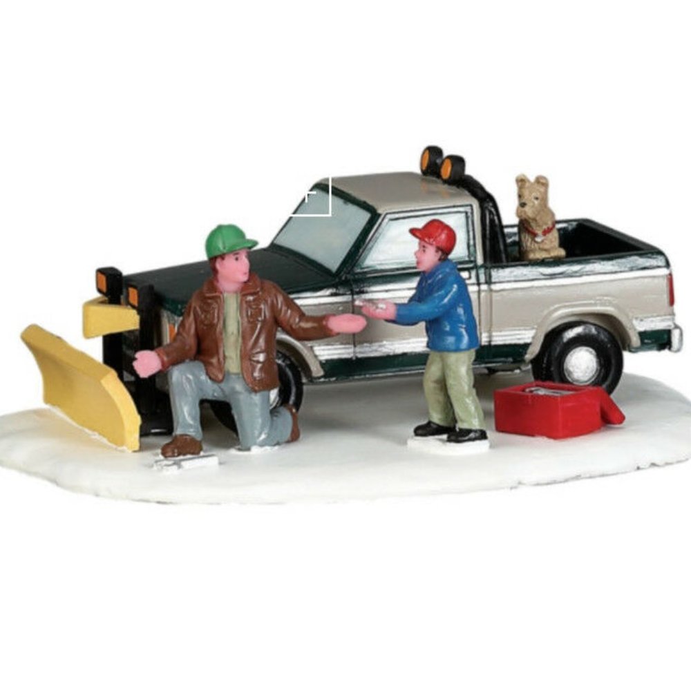 Lemax Christmas Village Snow Plow Set Up